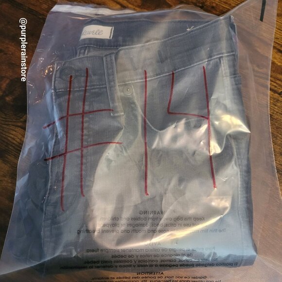 Madewell Jeans 26 Skinny 9" High Rise Black Sea Wash H2230 Tummy Control Stretch - Picture 14 of 14